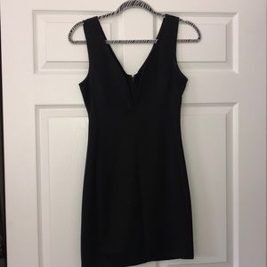 Forever 21 Plunging neck-line black dress